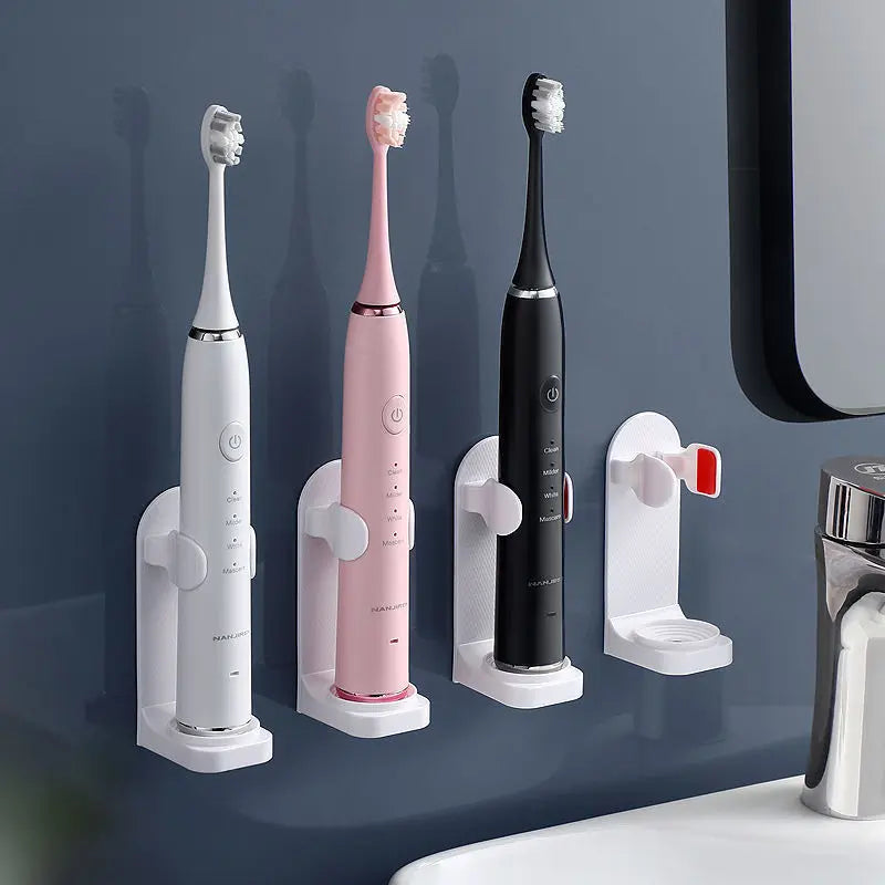 Suporte de escova de dentes elétrica para parede, economia de espaço, acessórios para banheiro